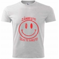 Tricou gri deschis copii- Zambeste, Isus te iubeste! 10 ani